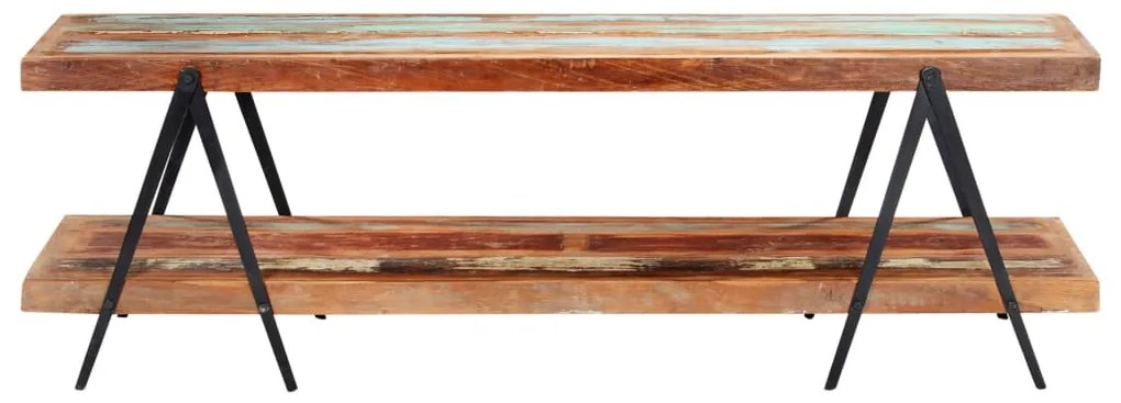 Móvel de TV 160x40x50 cm madeira recuperada maciça