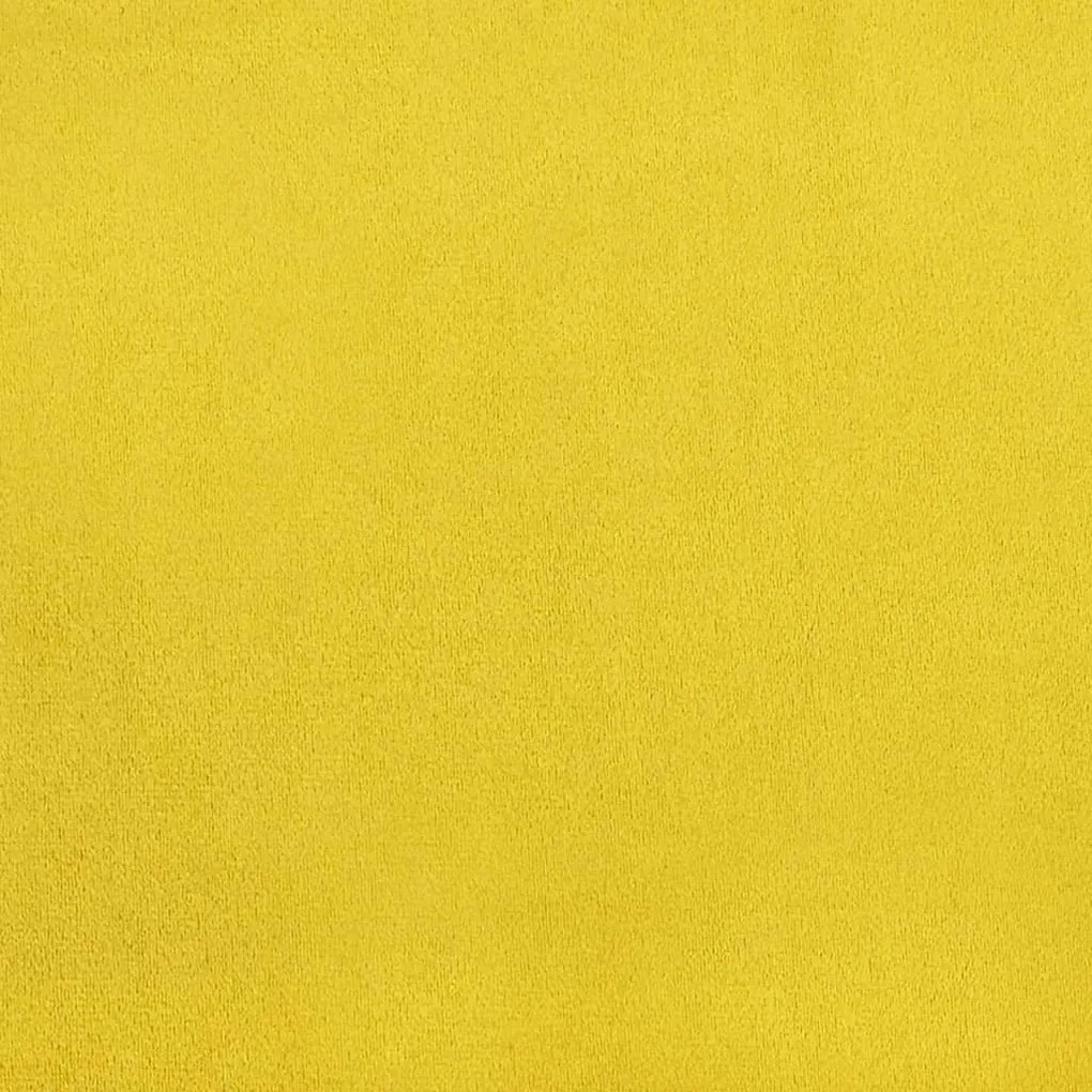 Cadeiras de jantar 2 pcs veludo amarelo mostarda