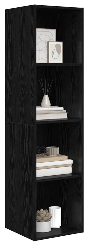 Gabinete para TV Carvalho preto 37 x 37 x 142.5 cm