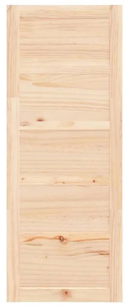 Porta de celeiro 80x1,8x204,5 cm madeira de pinho maciça