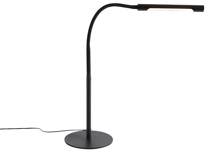 Candeeiro de Mesa Design Preto c/ LED e Dimmer Tátil - Palka Design