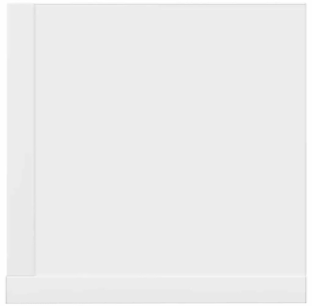 Estantes parede 2pcs 100x16,5x16,5 cm derivados madeira branco