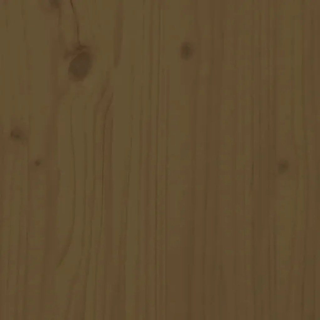 Banco de jardim 109 cm madeira de pinho maciça castanho-mel