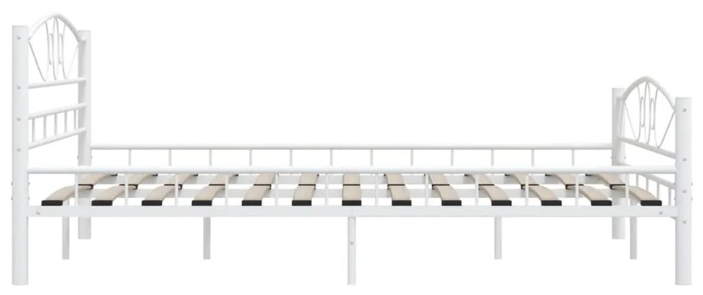 Estrutura de cama 160x200 cm metal branco