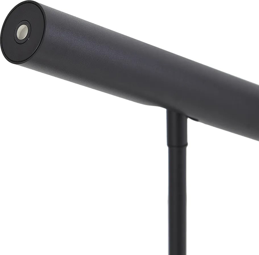 Candeeiro de mesa moderno preto com LED e regulador de intensidade tátil - Neva