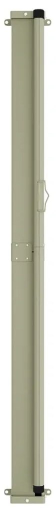 Toldo lateral retrátil para pátio 140x300 cm cor creme