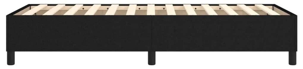 Estrutura de cama sem colchão 90x190 cm tecido preto