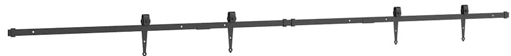 Kit para armário deslizante aço carbono 244 cm