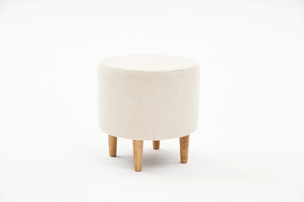 Pouffe Findik Gabbana – Cream – 40x42x40 cm