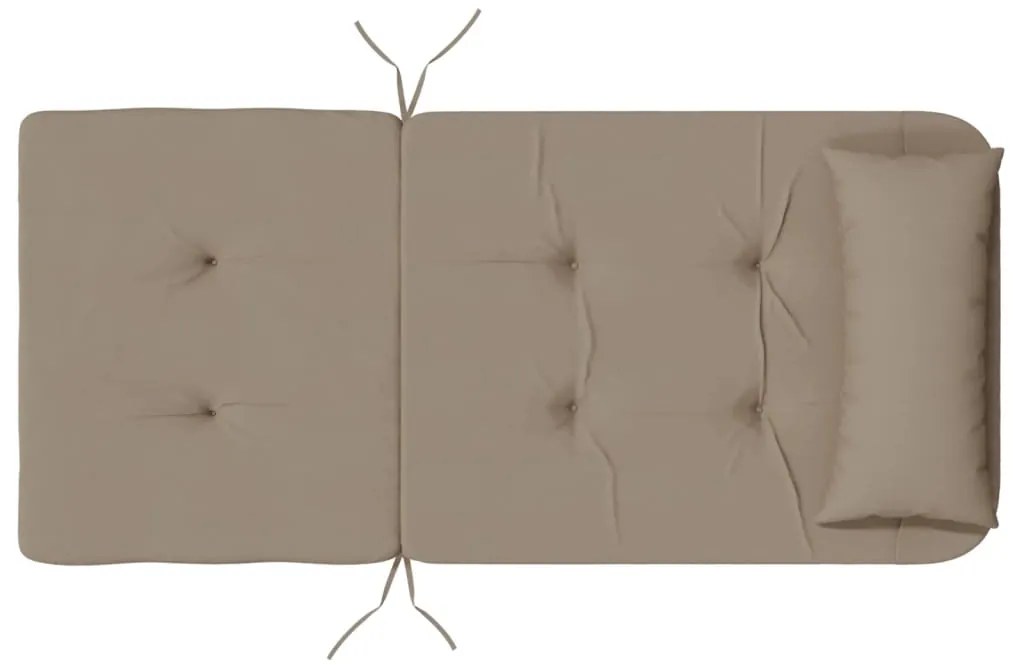 Almofadões cadeira adirondack 2pcs tecido oxf cinza-acastanhado