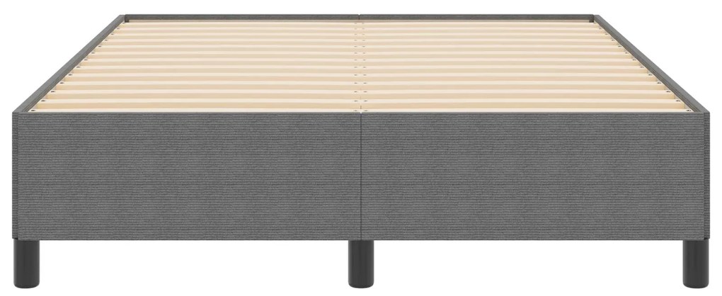 Cama vidaXL Cinza Claro 140x200 cm em Tecido Cotelê