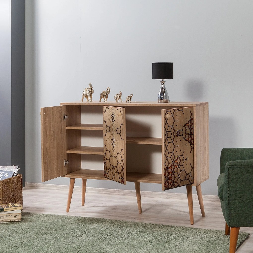 ****  
Console Mega – Carvalho Sonoma – 120x90x36 cm

**