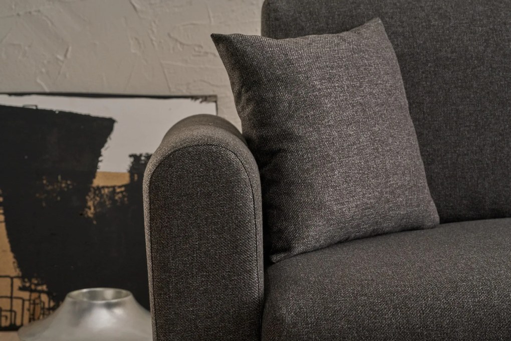 Sofá-Cama de Canto Mane – Antracite – 246x85x160 cm