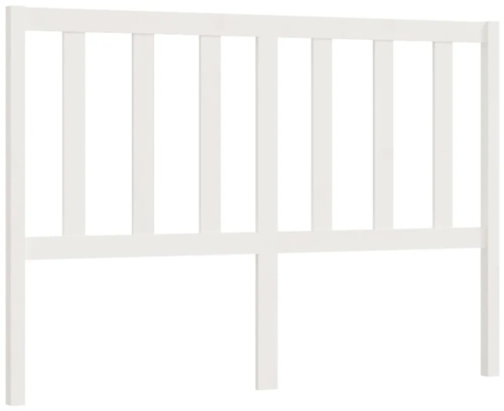 Cabeceira de cama 166x4x100 cm pinho maciço branco