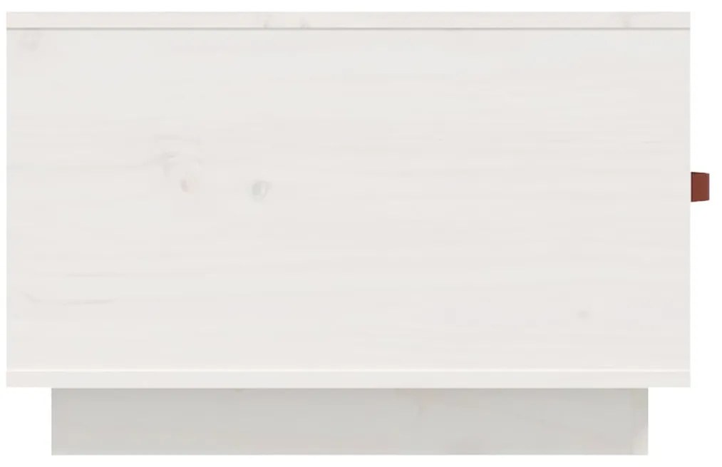 Mesa de centro 60x53x35 cm pinho maciço branco