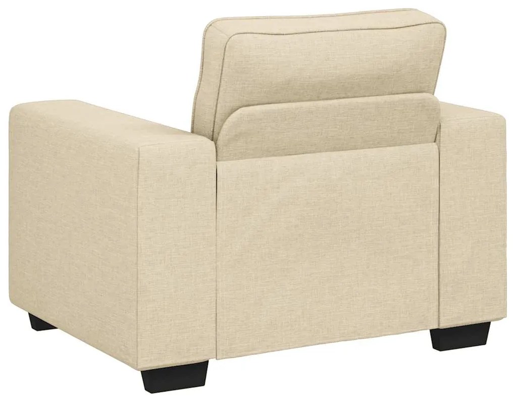 Poltrona 60 cm tecido cor creme