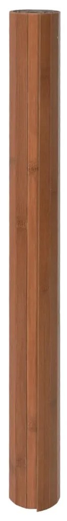 Tapete retangular 60x400 cm bambu castanho