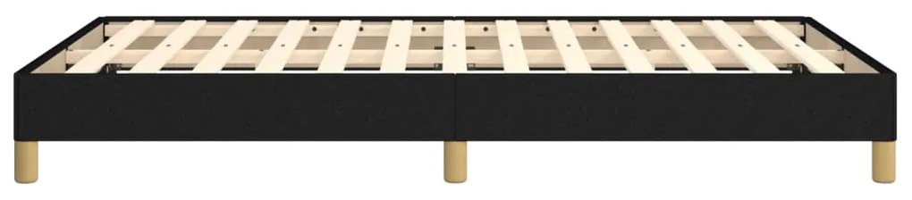 Estrutura de cama sem colchão preto 120x190 cm tecido