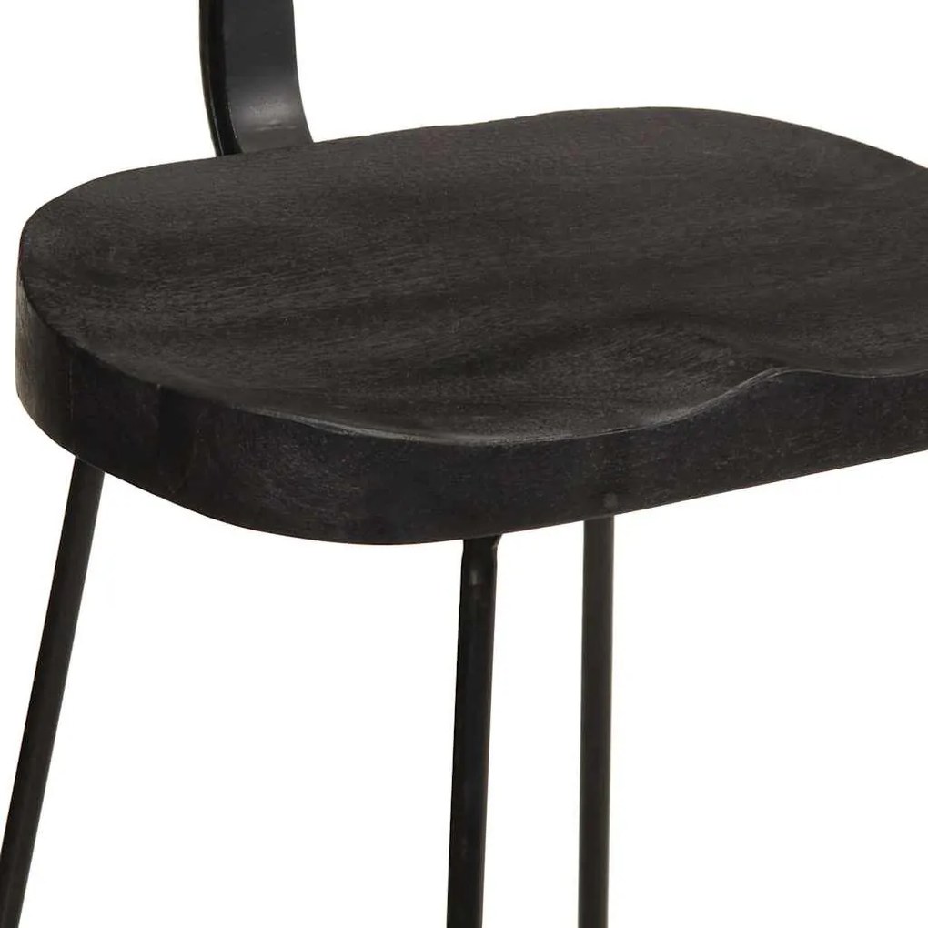 Bancos de bar 2 pcs 49x43x88 cm madeira de mangueira maciça