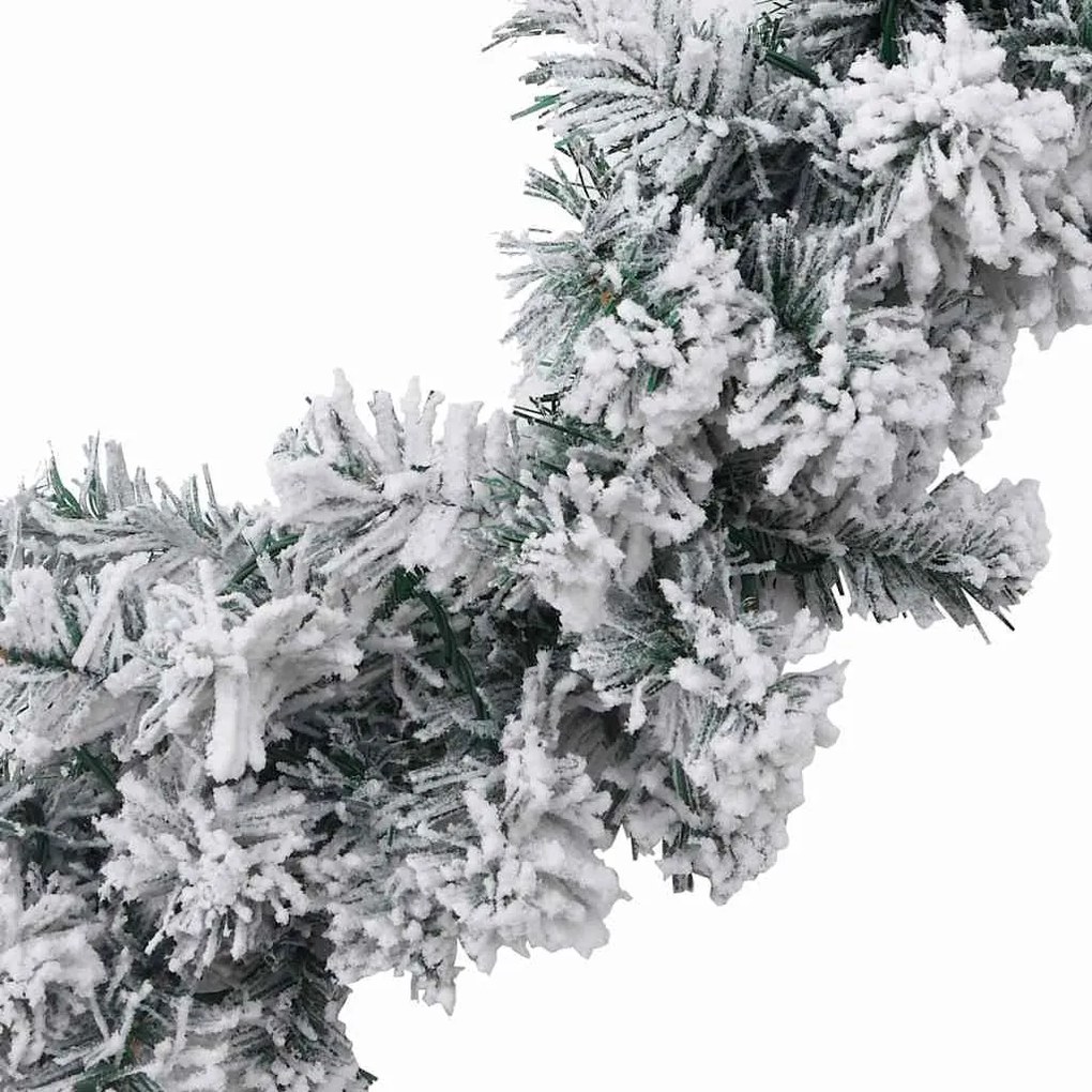 Grinalda de Natal com luzes LED 5 m PVC verde