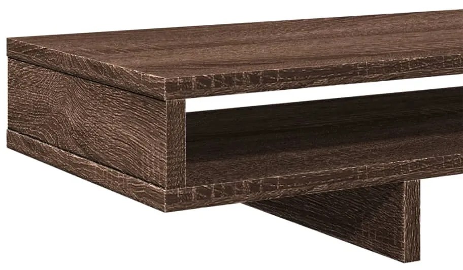 Suporte monitor 100x27x15cm derivados madeira carvalho castanho