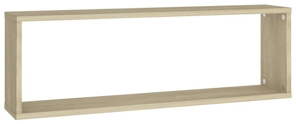 Estantes parede cúbicas 4pcs deriv. madeira 80x15x26,5cm sonoma