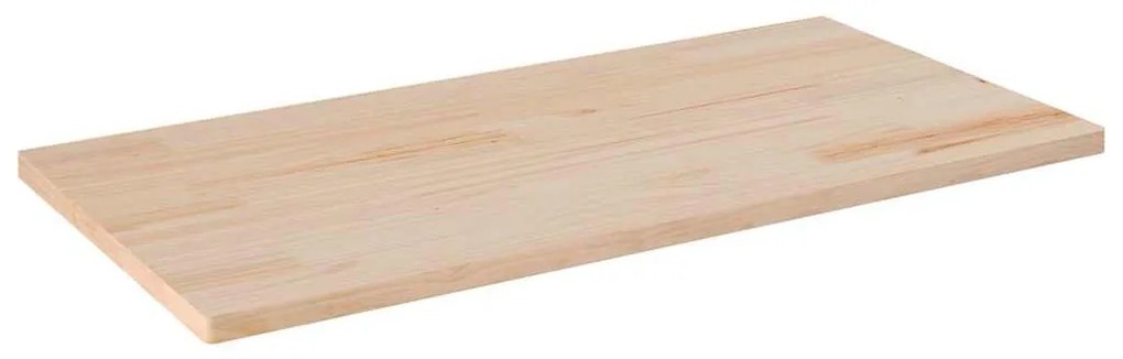 Tampo de mesa retangular 100x50x2,5 cm pinho maciço