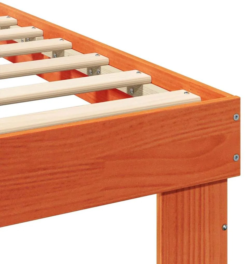 Estrutura da Cama com gaveta com cabeceira Castanho-mel 90 x 190 cm