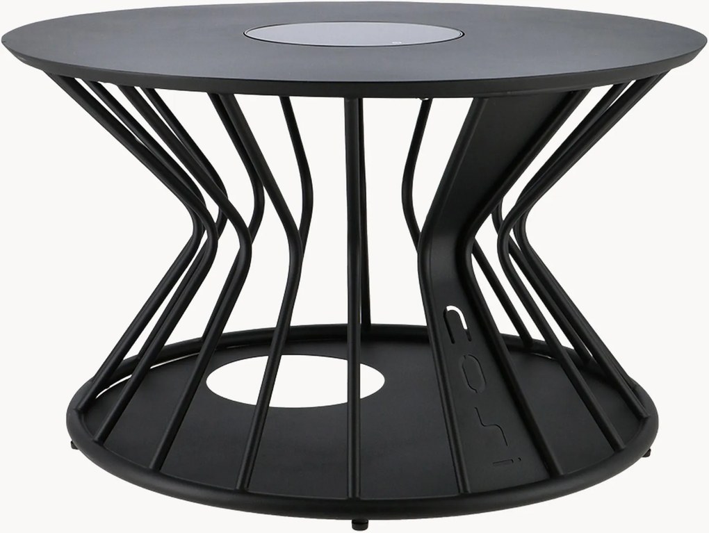 Mesa de apoio redonda LED para interior e exterior com painel solar Cosilumia