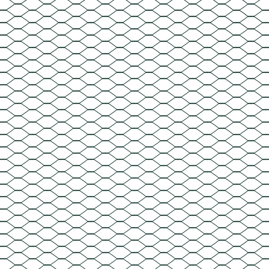 Cerca Hexagonal vidaXL Verde 1,2x100 m Aço
