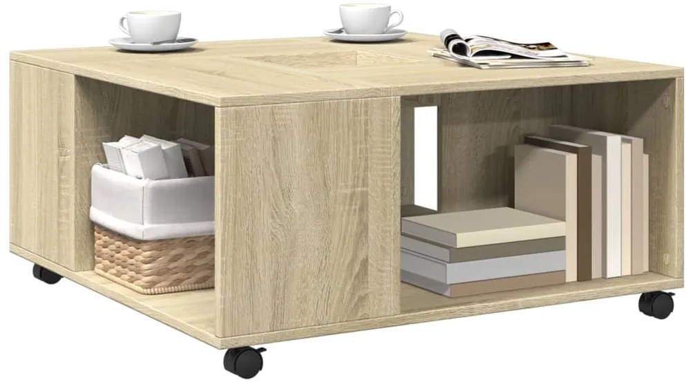 Mesa de centro 80x80x40 derivados de madeira carvalho sonoma