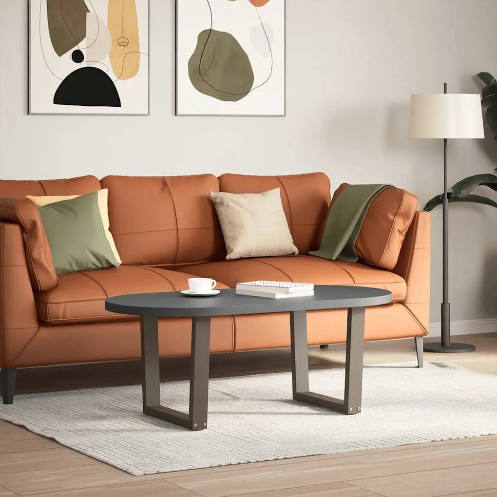 Pés para mesa de centro em formato de V, 2 peças, aço natural, 60x(42-