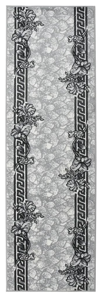 vidaXL Passadeira 100x350 cm polipropileno cinzento