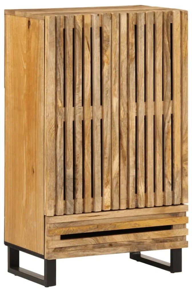 vidaXL Aparador alto 60x34x100 cm madeira de mangueira áspera maciça