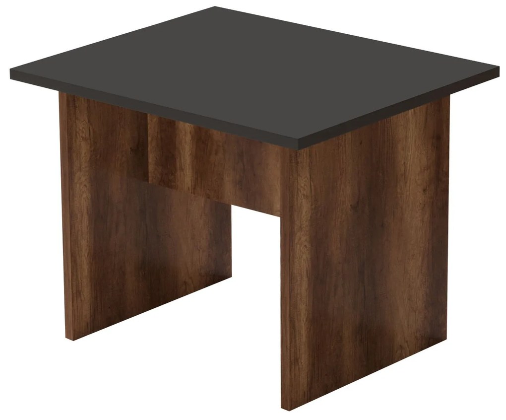 Mesa de Centro VO2 – Nogueira e Antracite – 60x46,3x50 cm