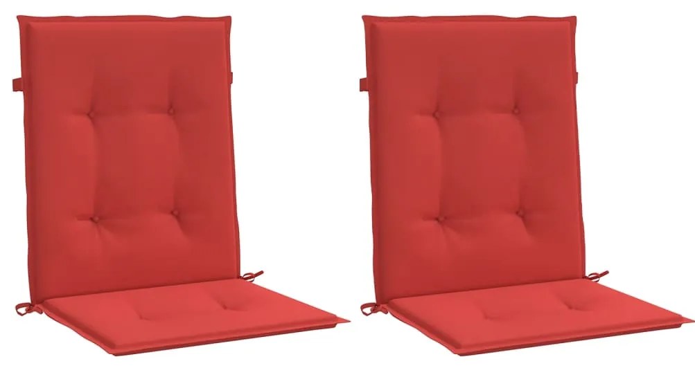 Almofadões lombares p/ cadeiras de jardim 2pcs oxford vermelho