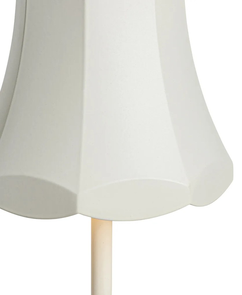 Candeeiro de mesa retro recarregável IP44 branco - Granny