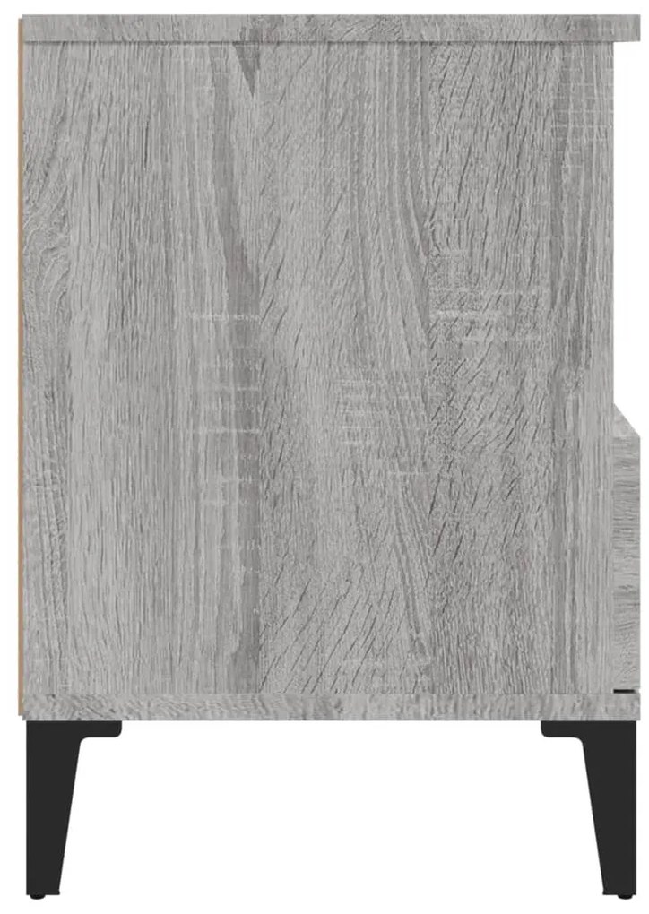 Mesas de cabeceira 2 pcs 40x35x50 cm cinzento sonoma