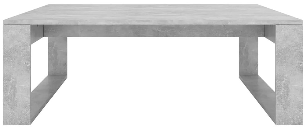 Mesa de centro 100x100x35 cm derivados madeira cinzento cimento