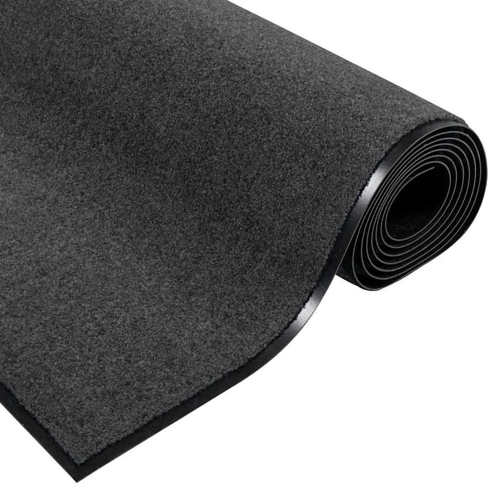Capacho Lavável Antracite 120x250 cm