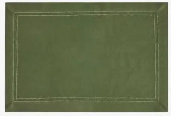 Individual De Mesa Em Algodão Eirsen Verde Azeitona Intenso - Sklum