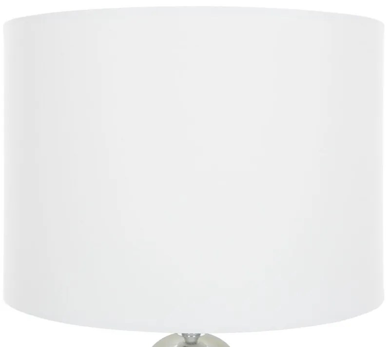 Candeeiro de mesa branco UELE Beliani