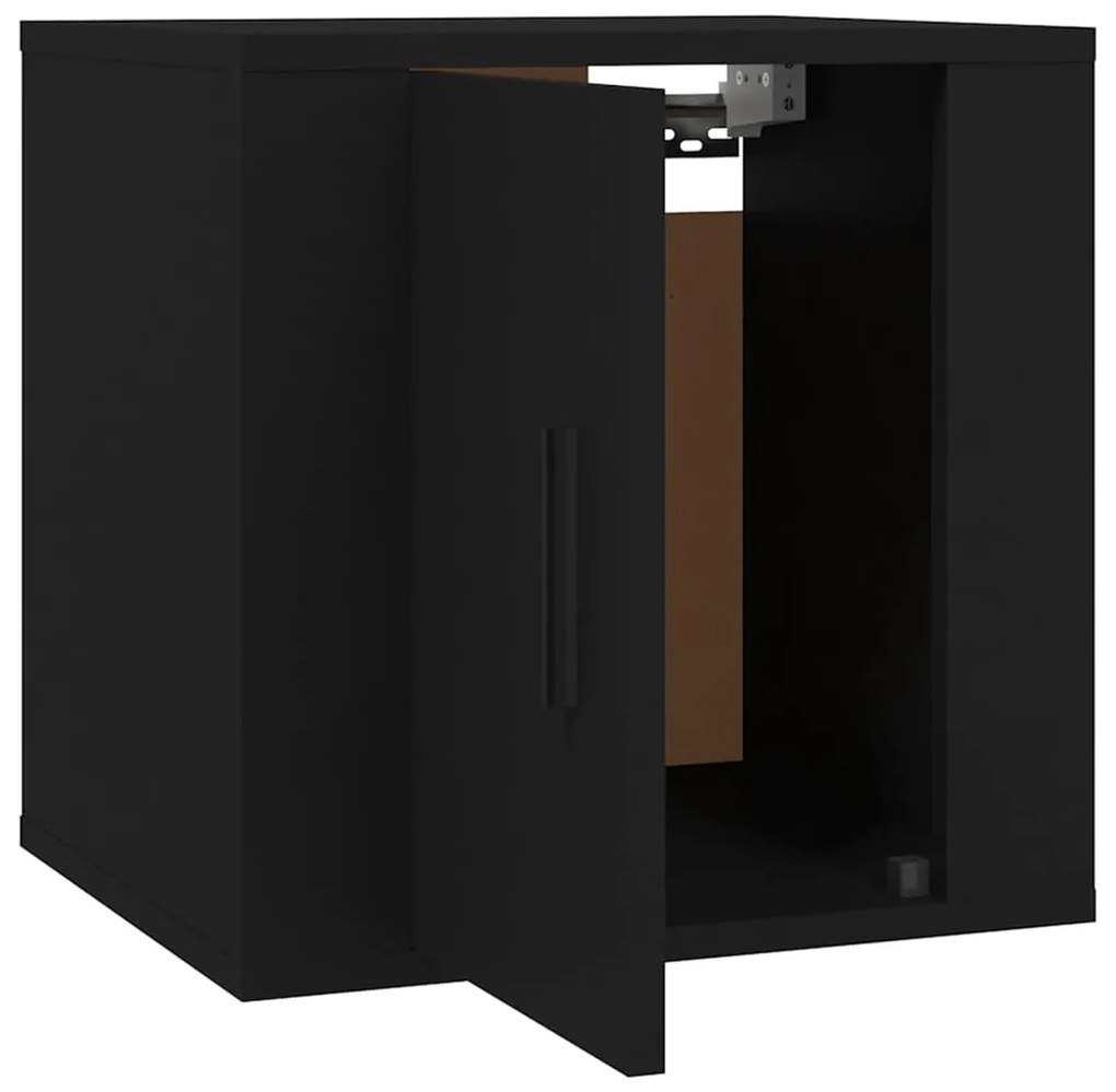 Móveis de TV de parede 2 pcs 40x34,5x40 cm preto