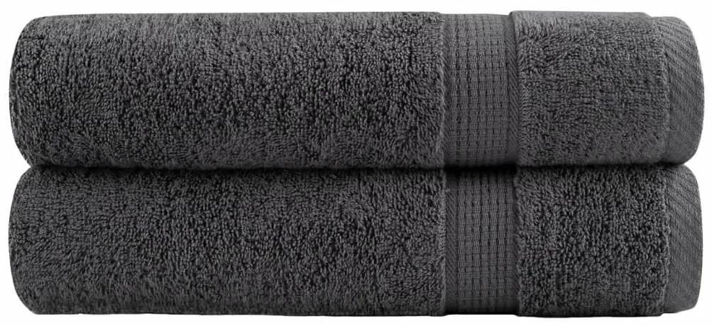 Toalhas de mãos premium SOLUND 2pcs 50x100cm 600 gsm antracite