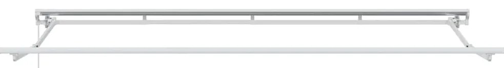 Toldo Retrátil Manual Amarelo e Branco 400x200 cm