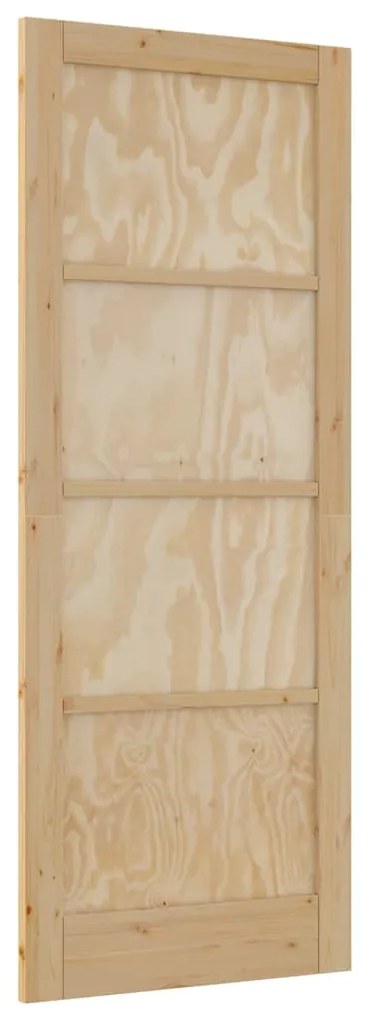 Porta Interior "ORKDAL" 83x211x4 cm de Madeira Sólida de Pinheiro