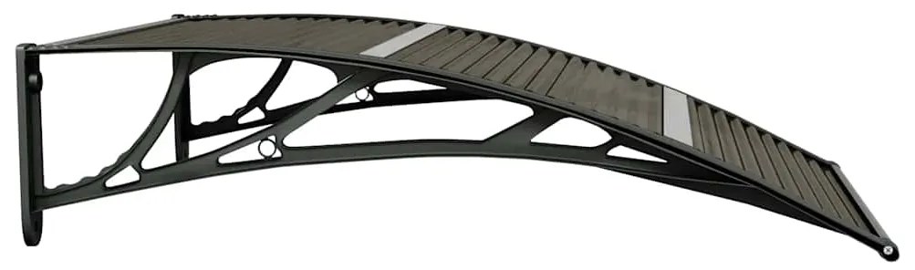 Toldo para porta 100x75 cm policarbonato preto