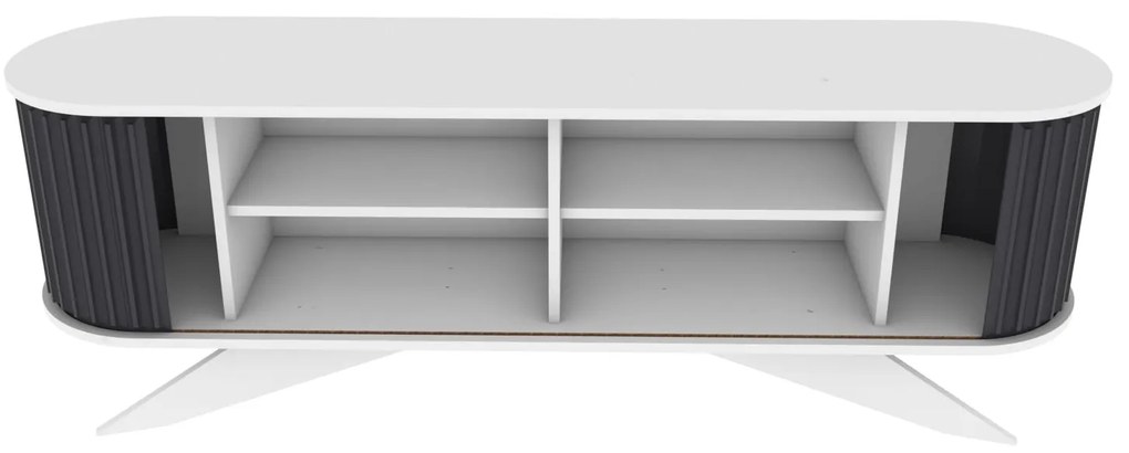 Móvel de TV Stor – Antracite e Branco – 180 cm x 43 cm x 60 cm