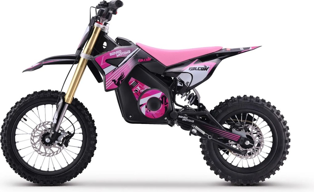 Moto elétrica de cross para crianças Motors Falcon 1600W Rosa