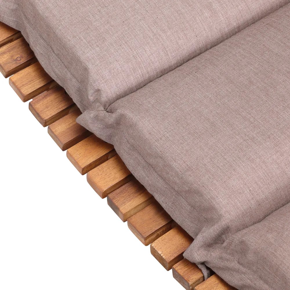 Almofada para espreguiçadeira jardim (NÃO INCLUIDA) 183x56x7cm Creme mesclado